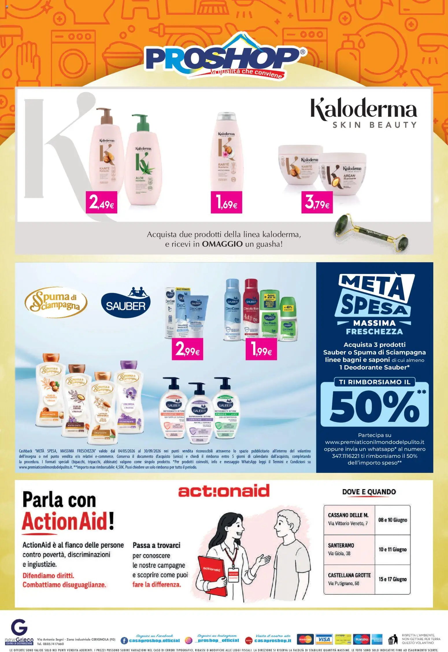 Volantino Proshop del 10.06.2026 | Pagina: 8 | Prodotti: Deodorante, Sale, Orchidea, Terra