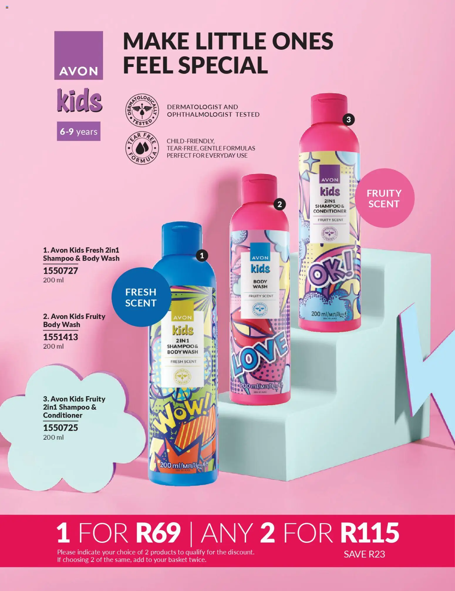 New Avon catalogue – valid from 01.04.2026 | Page: 151 | Products: Basket, Shampoo, Conditioner, Body wash
