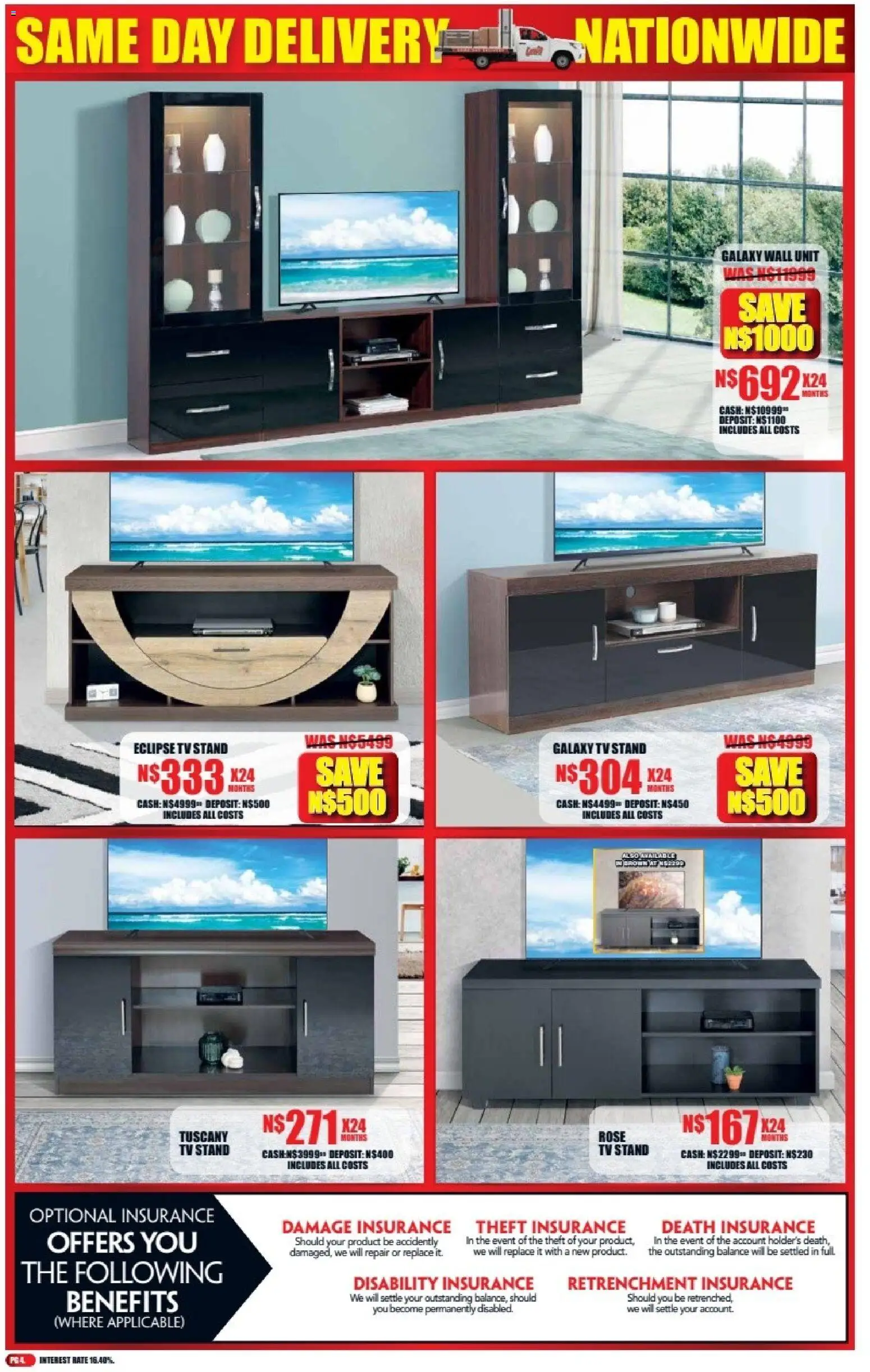 New Lewis Stores catalogue – valid from 06/07/2026 | Page: 4 | Products: TV, Wall unit