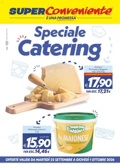 Anteprima del volantino SuperConveniente volantino Catering Enna, Misterbianco valido a partire dal 22/09/2026