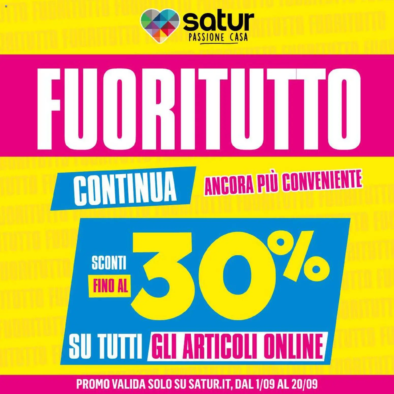 Volantino Satur del 01/09/2026 | Pagina: 1