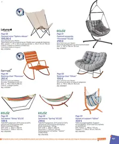 Jardiland - Prévisualisation de Jardiland catalogue printemps - été valide à partir de 27/02/2026 | Page: 107 | Produits: Poids, Fauteuil suspendu, Coton, Fauteuil