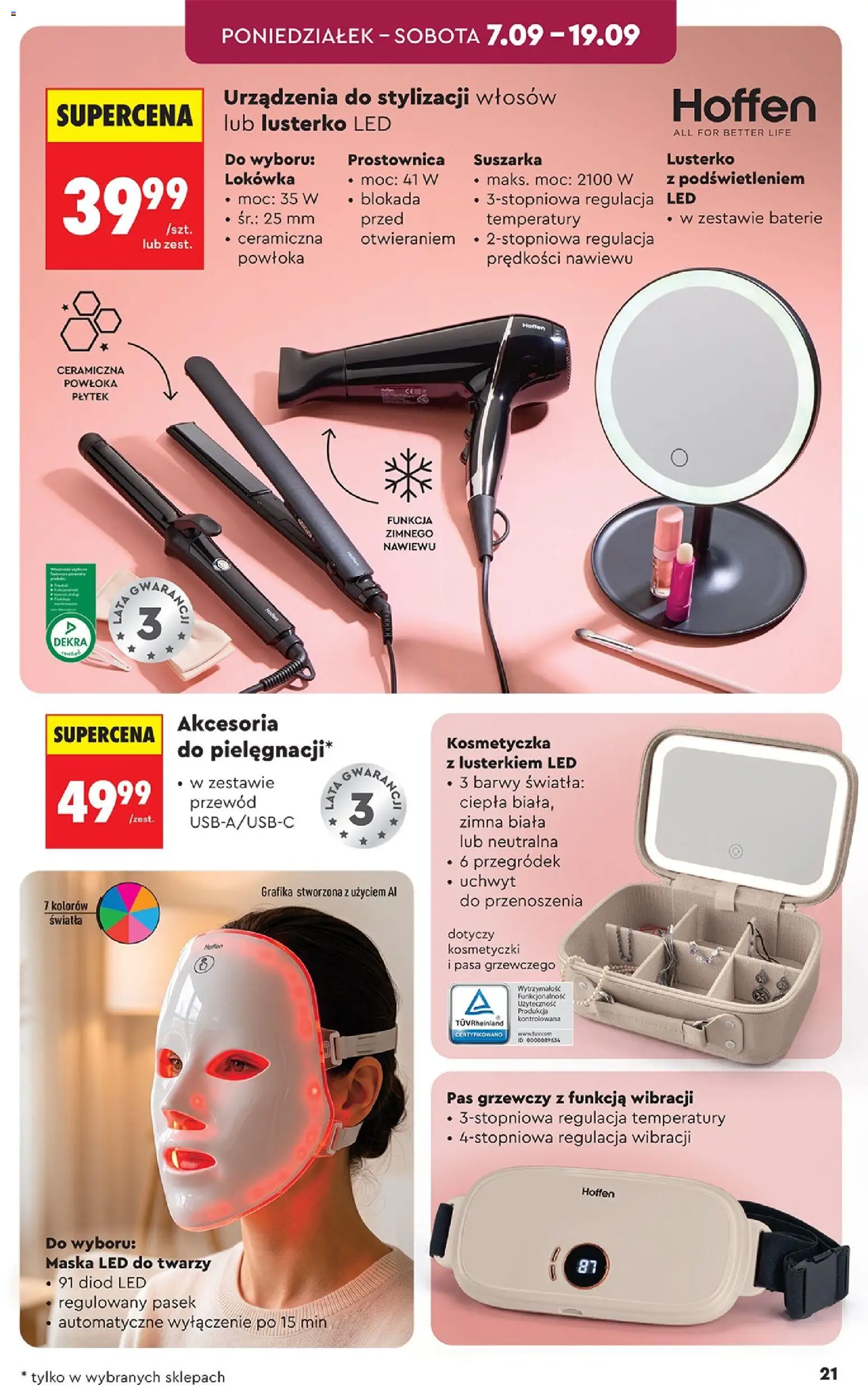Biedronka Polsko leták - Hity i inspiracje od 05.09.2026 | Strana: 21 | Produkty: Baterie, LED, Maska