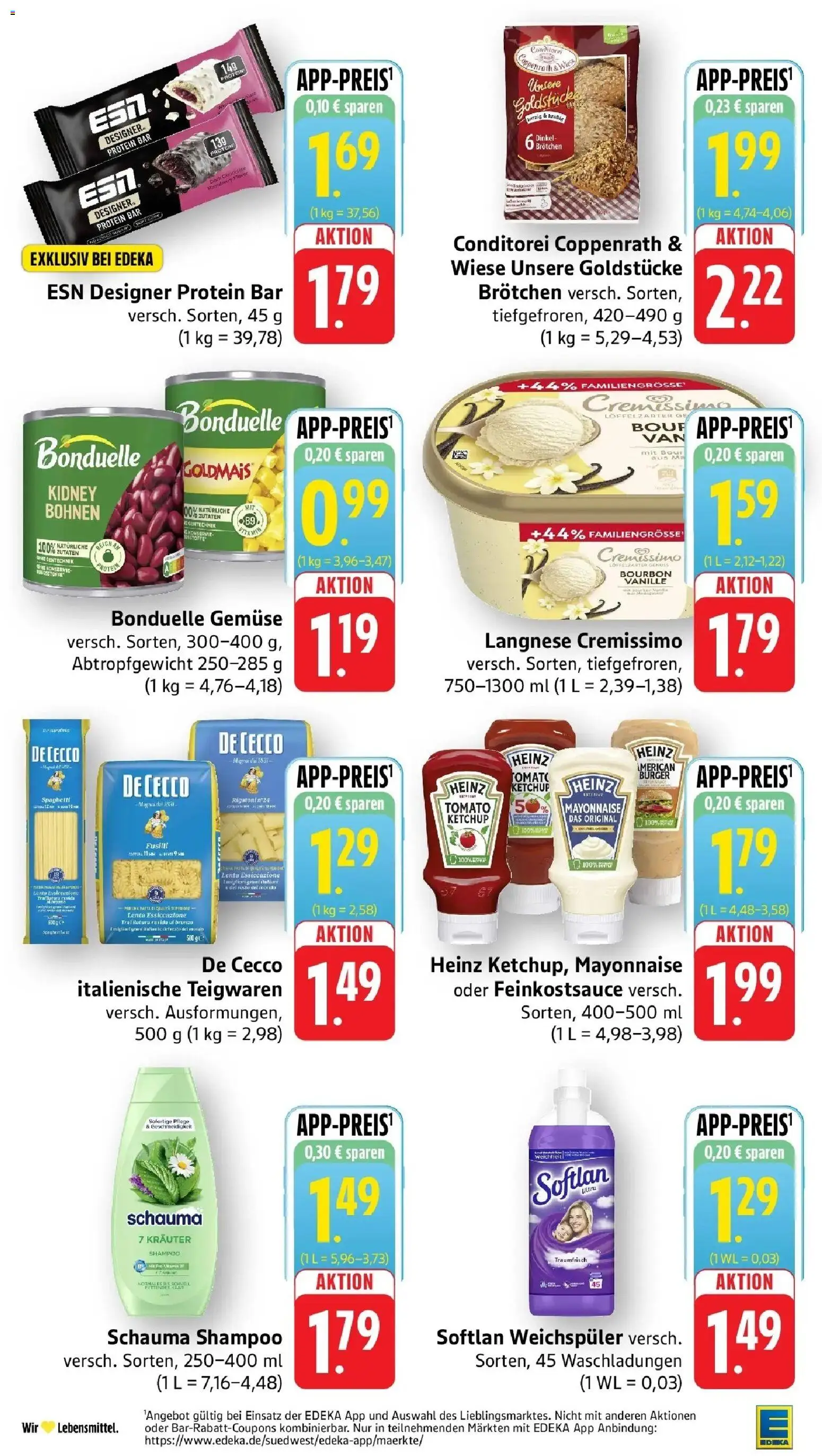 Edeka prospekt Pfungstadt	 – gültig ab 04.05.2026 | Seite: 4 | Produkte: Burger, Shampoo, Pasta, Ketchup