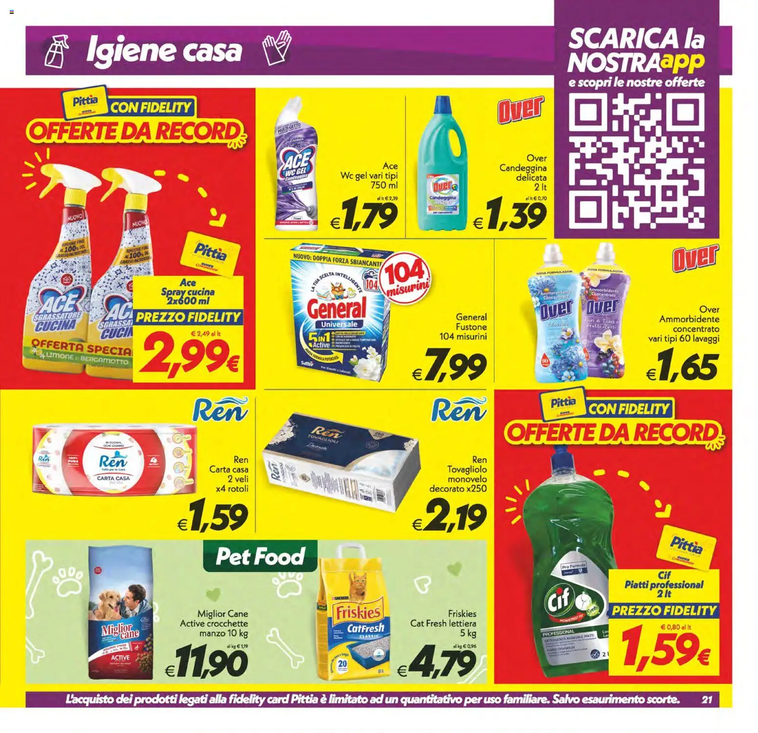 Volantino SuperConveniente del 29.05.2026 | Pagina: 21 | Prodotti: Manzo, Candeggina, Sgrassatore, WC