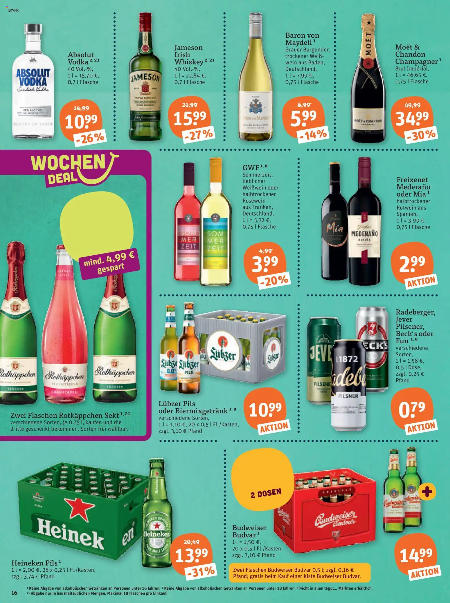 Tegut Prospekt – gültig ab 12.10.2026 | Seite: 18 | Produkte: Weißwein, Jever, Rotkäppchen, Wein