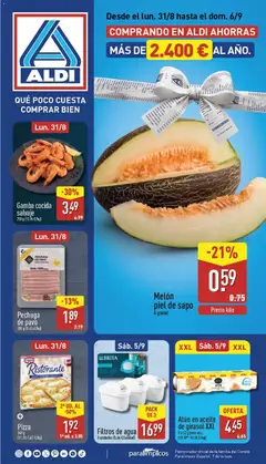 Vista previa Aldi folleto Península válido desde el 31/08/2026