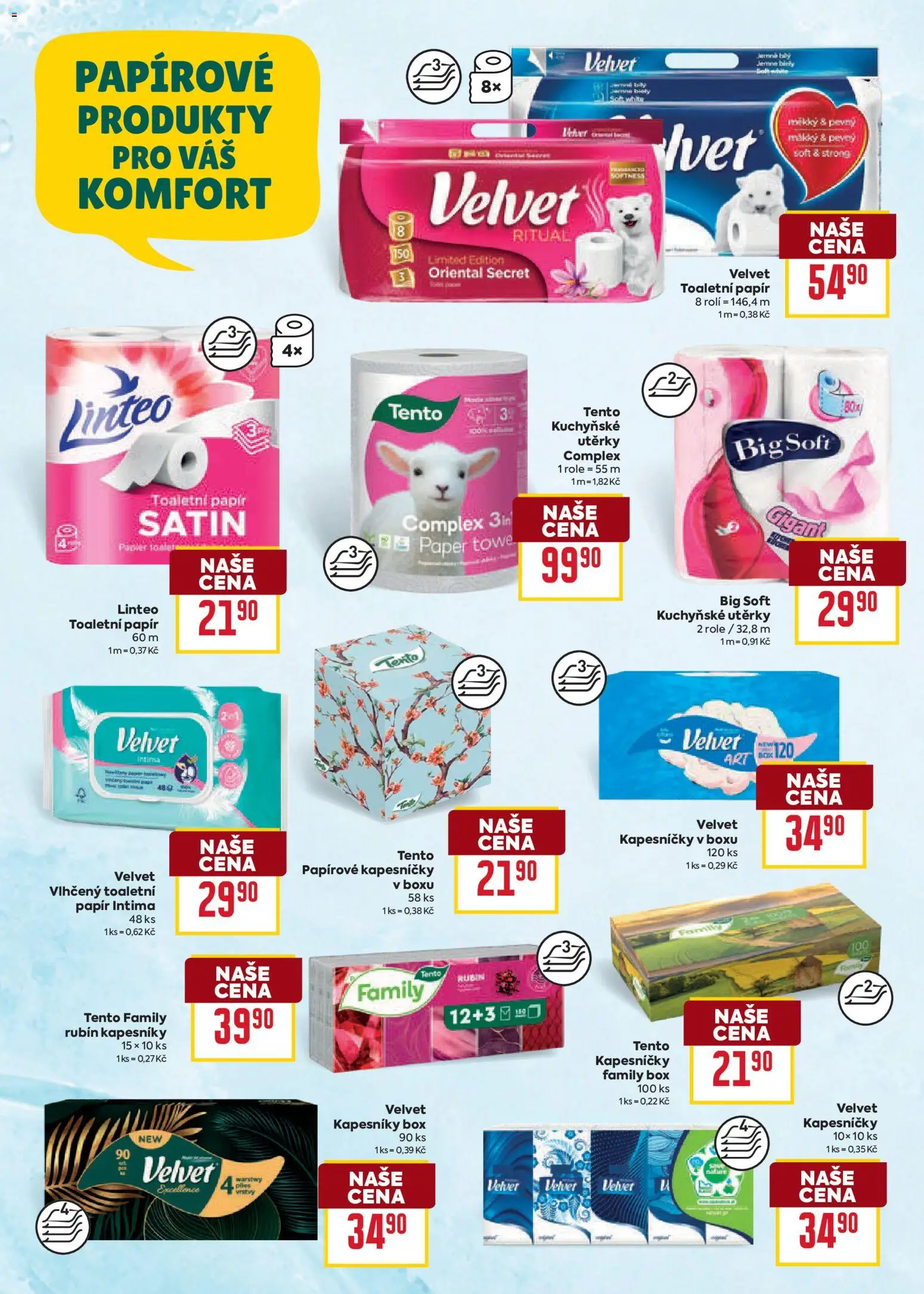 Billa leták - Předvánoční úklid výhodně od 21.10.2026 | Strana: 12 | Produkty: Box, Kuchyňské utěrky, Toaletní papír, Papírové kapesníčky