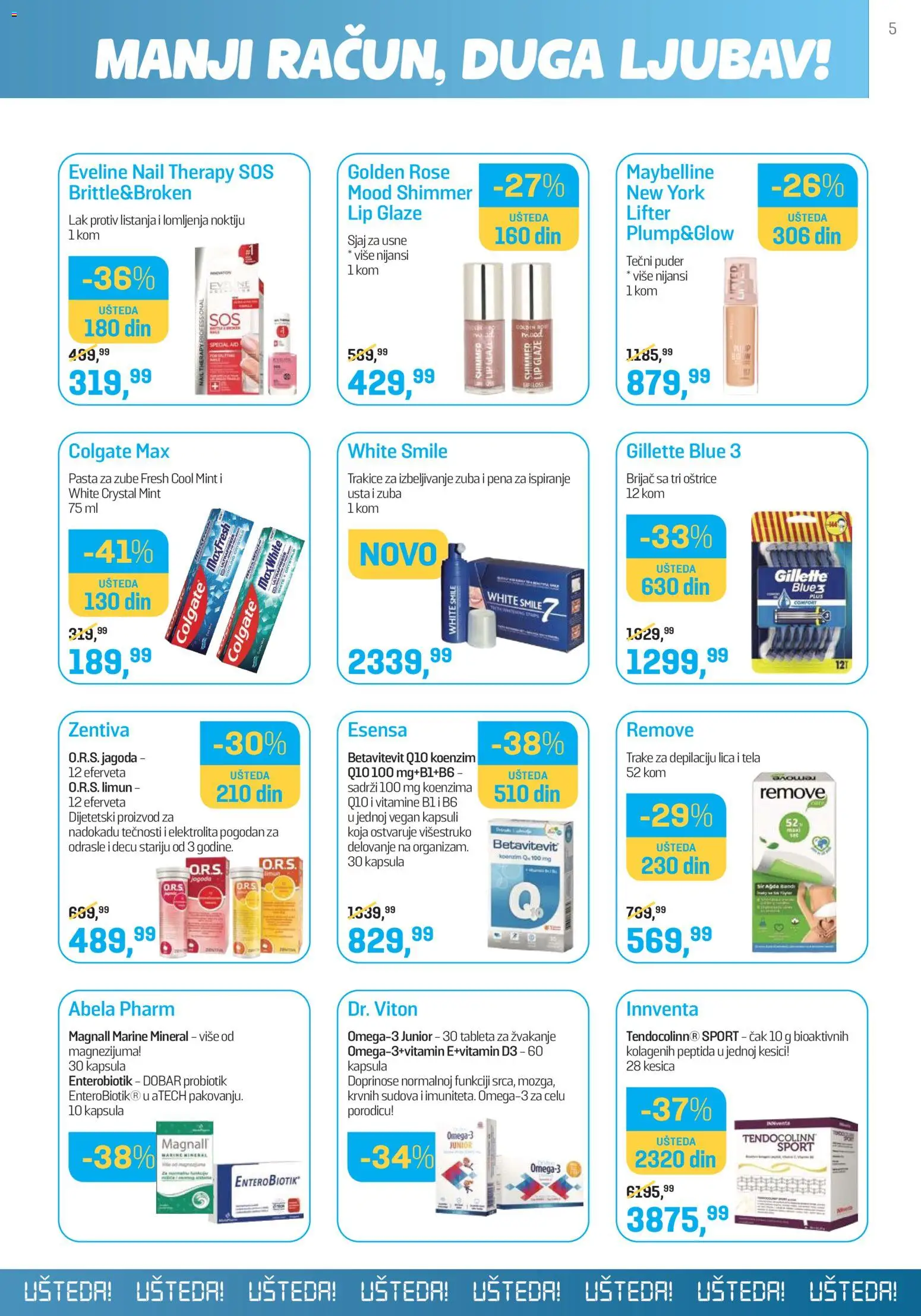 Lilly drogerie katalog - važi od 01.09.2026 | Strana: 5 | Proizvode: Pasta, Sjaj za usne, Limun, Pasta za zube