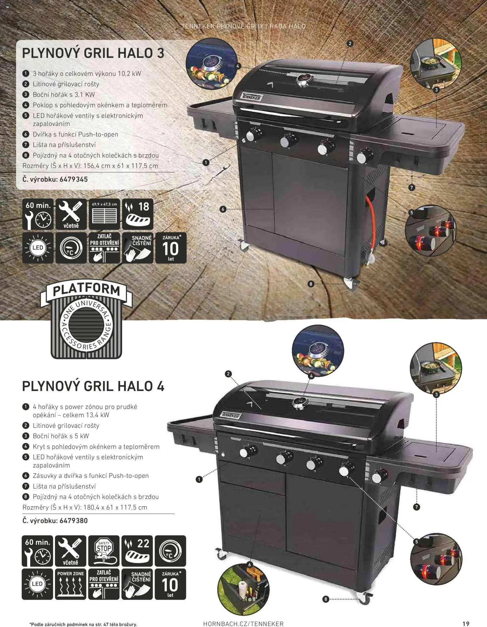 HORNBACH leták - Magazín o grilování od 01.01.2026 | Strana: 19 | Produkty: Plynový gril, Gril, LED