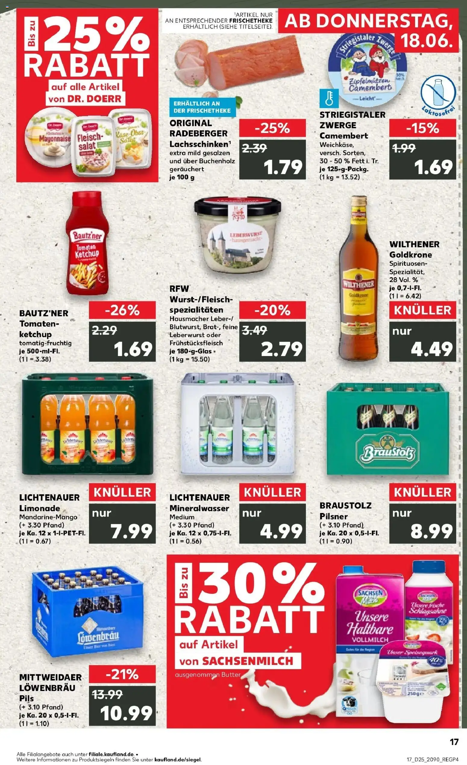 Kaufland Prospekt Mittweida – gültig ab 15.06.2026 | Seite: 2 | Produkte: Wilthener, Limonade, Tomaten, Mineralwasser