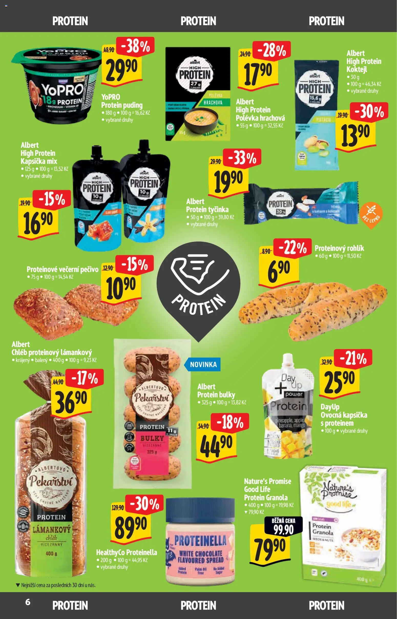 Albert katalog - Bio od 08.07.2026 | Strana: 6 | Produkty: Rohlík, Protein bar, Pečivo, Proteinella