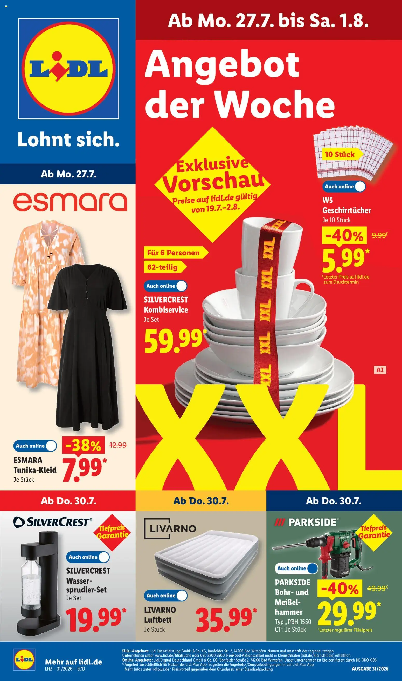 Lidl Angebot der Woche (ab 27.07.2026) » Angebote online catalogue cover