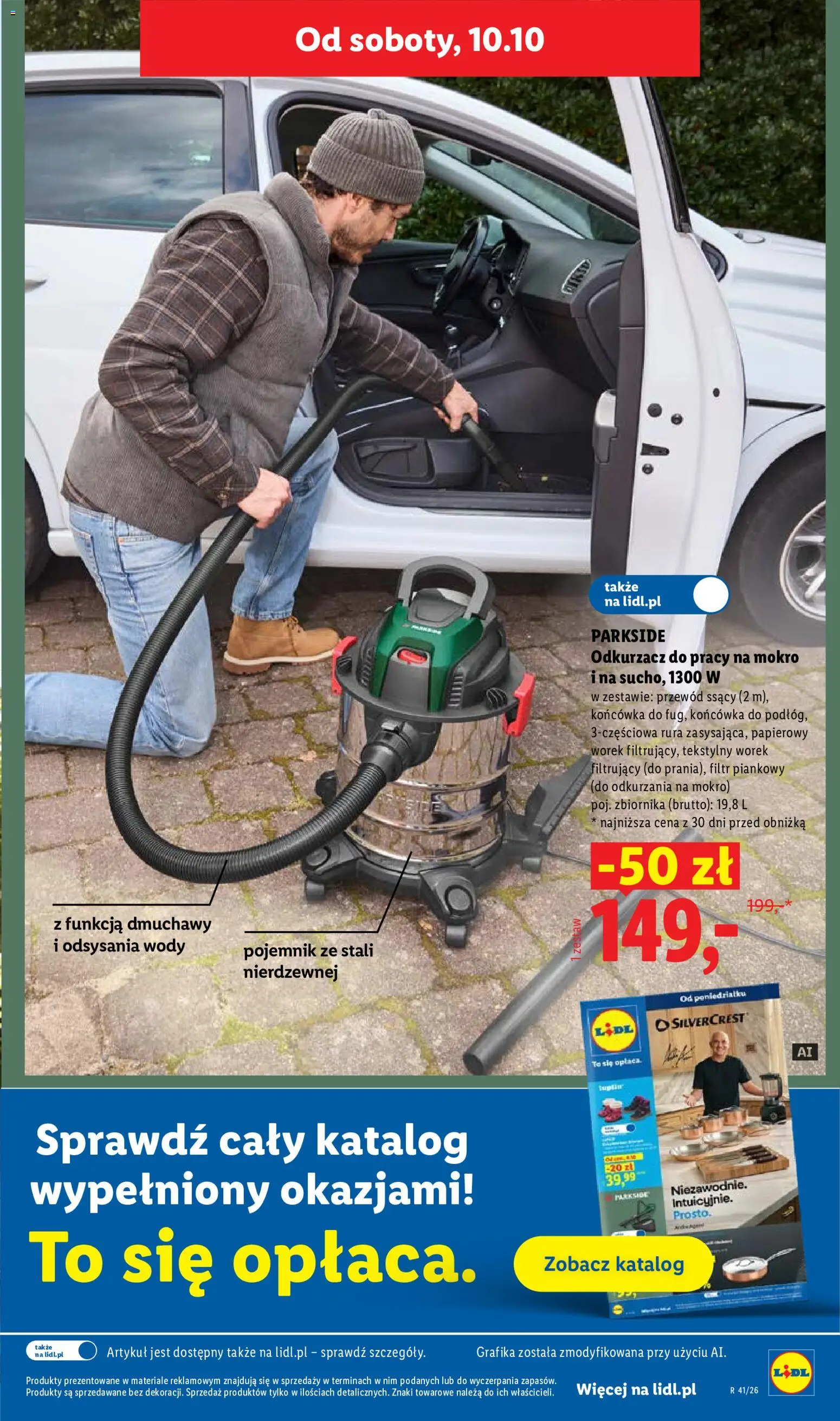 Lidl gazetka od 08.10.2026 | Strona: 41 | Produkty: Odkurzacz, Cleaner