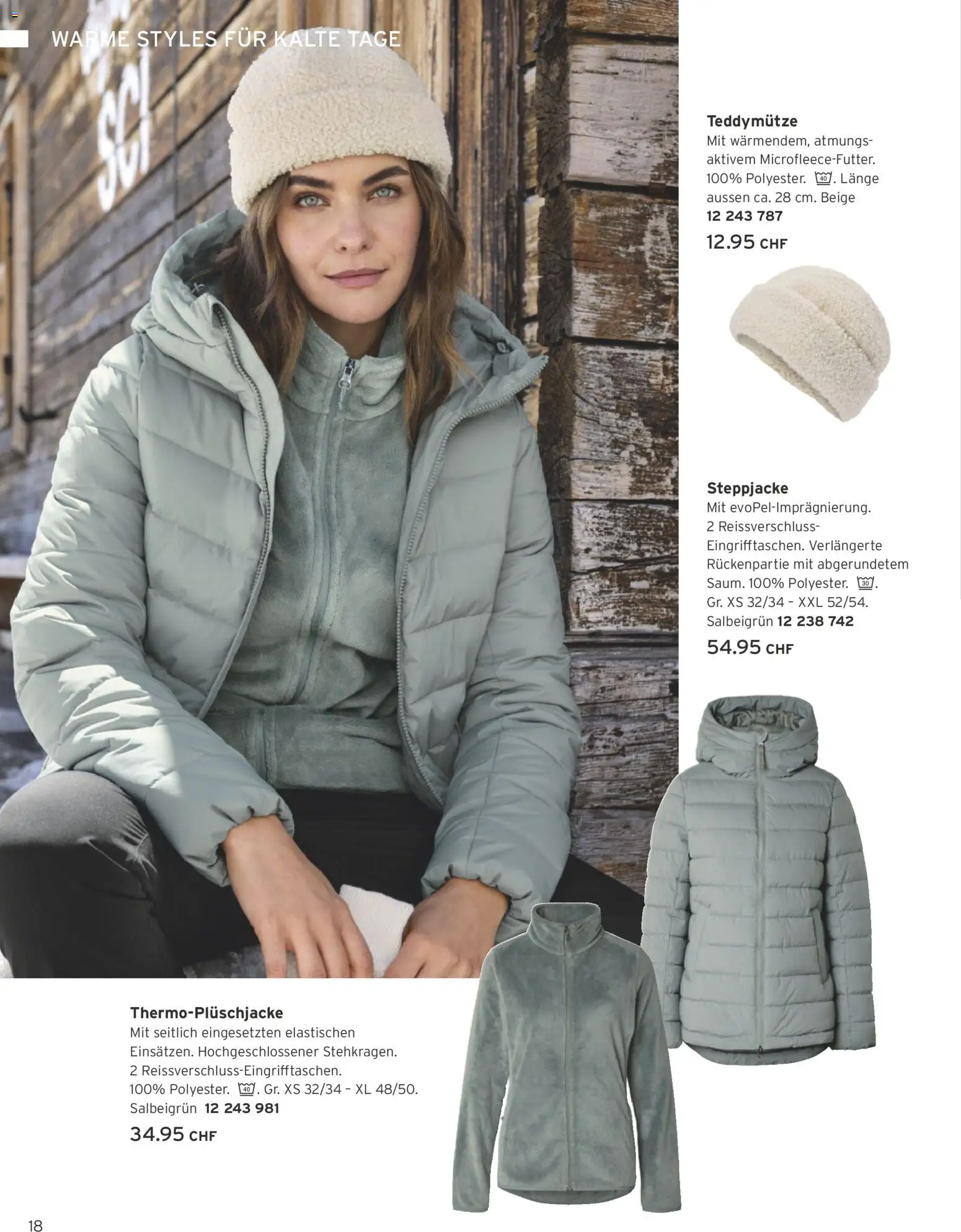 Tchibo aktionen Warme Styles – gültig ab 01.11.2026 | Seite: 18 | Produkte: Steppjacke