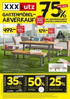 XXXLutz Gartenmöbelabverkauf ab 01.08.2026 gültig