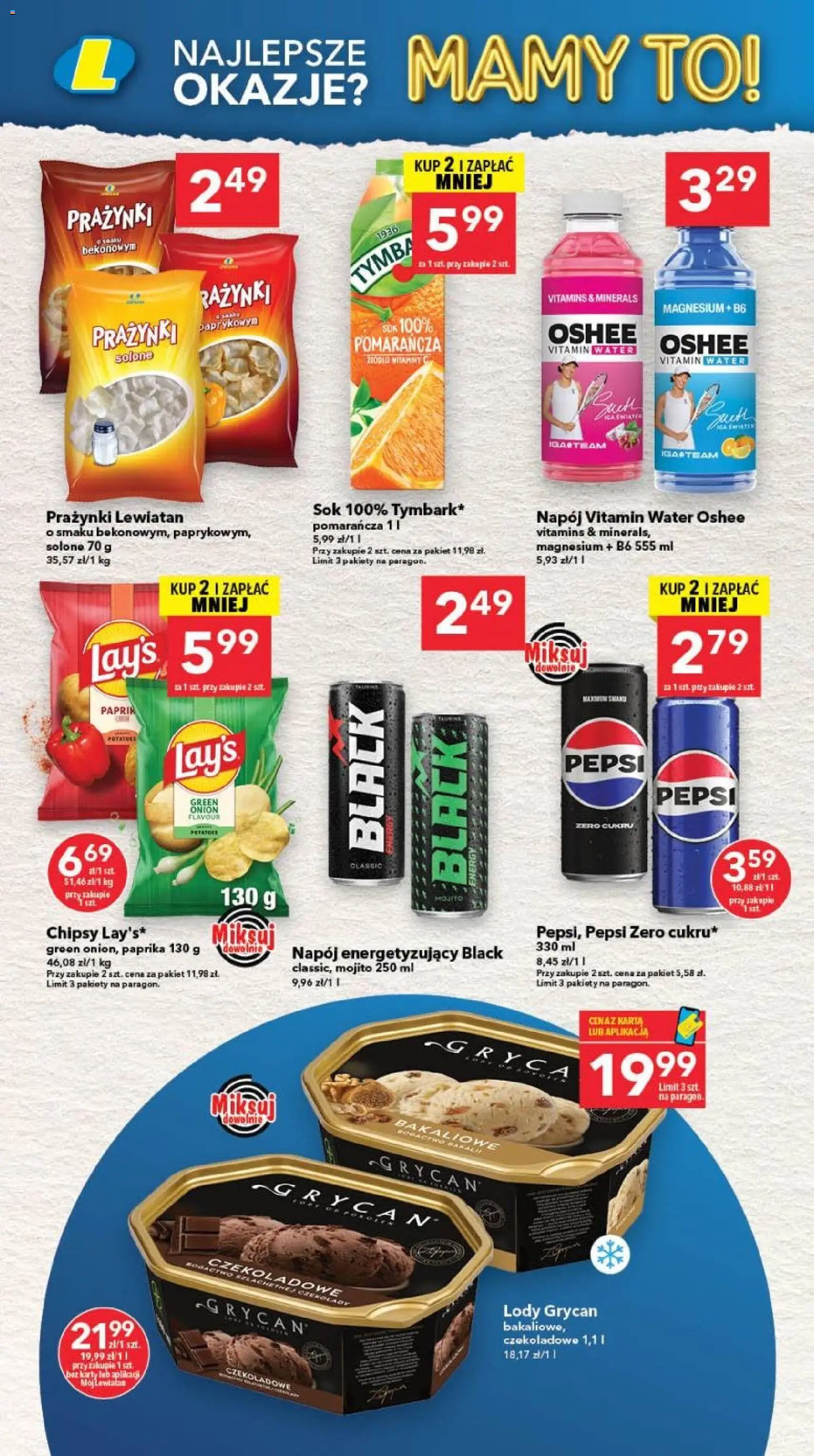 Lewiatan gazetka - Szczecin od 24.09.2026 | Strona: 6 | Produkty: Chipsy, Mojito, Grycan, Pepsi Zero