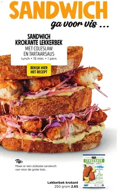 Jumbo folder - Terug in het ritme! - Voorbeeld van een folder van Jumbo, geldig van 24-08-2026 | Pagina: 59 | Producten: Vis, Sandwich, Tartaarsaus