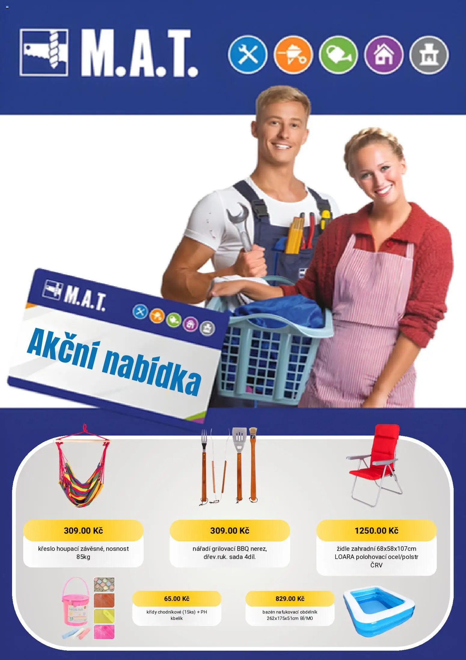 M.A.T. leták od 02.09.2026 | Strana: 2 | Produkty: Křídy, Kbelík, Křeslo, Židle