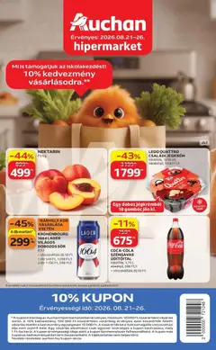 Auchan akciós újság Szolnok - amely érvényes a következő dátumtól: 2026.08.21.