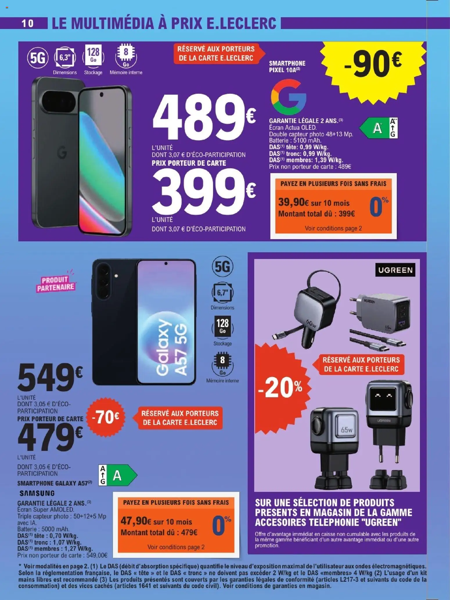 {H1} | Page: 10 | Produits: Couverts, Smartphone, Batterie
