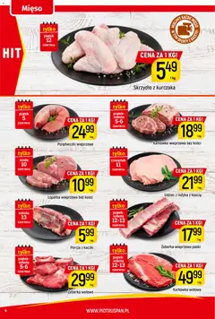 Pogląd oferty "Piotruś Pan gazetka" - ważna od 05.06.2026 | Strona: 4 | Produkty: Karkówka, Karkówka wieprzowa, Polędwiczki wieprzowe, Łopatka wieprzowa