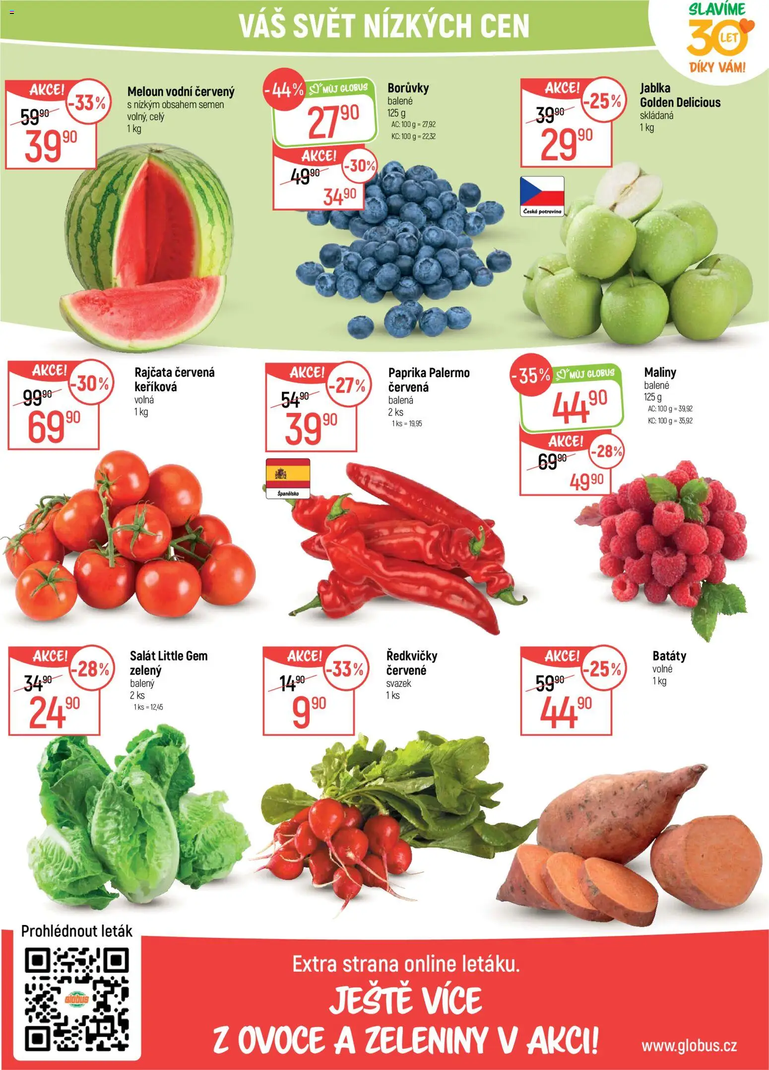 Globus leták - Praha Zličín od 15.04.2026 | Strana: 9 | Produkty: Ovoce, Globus, Borůvky, Maliny