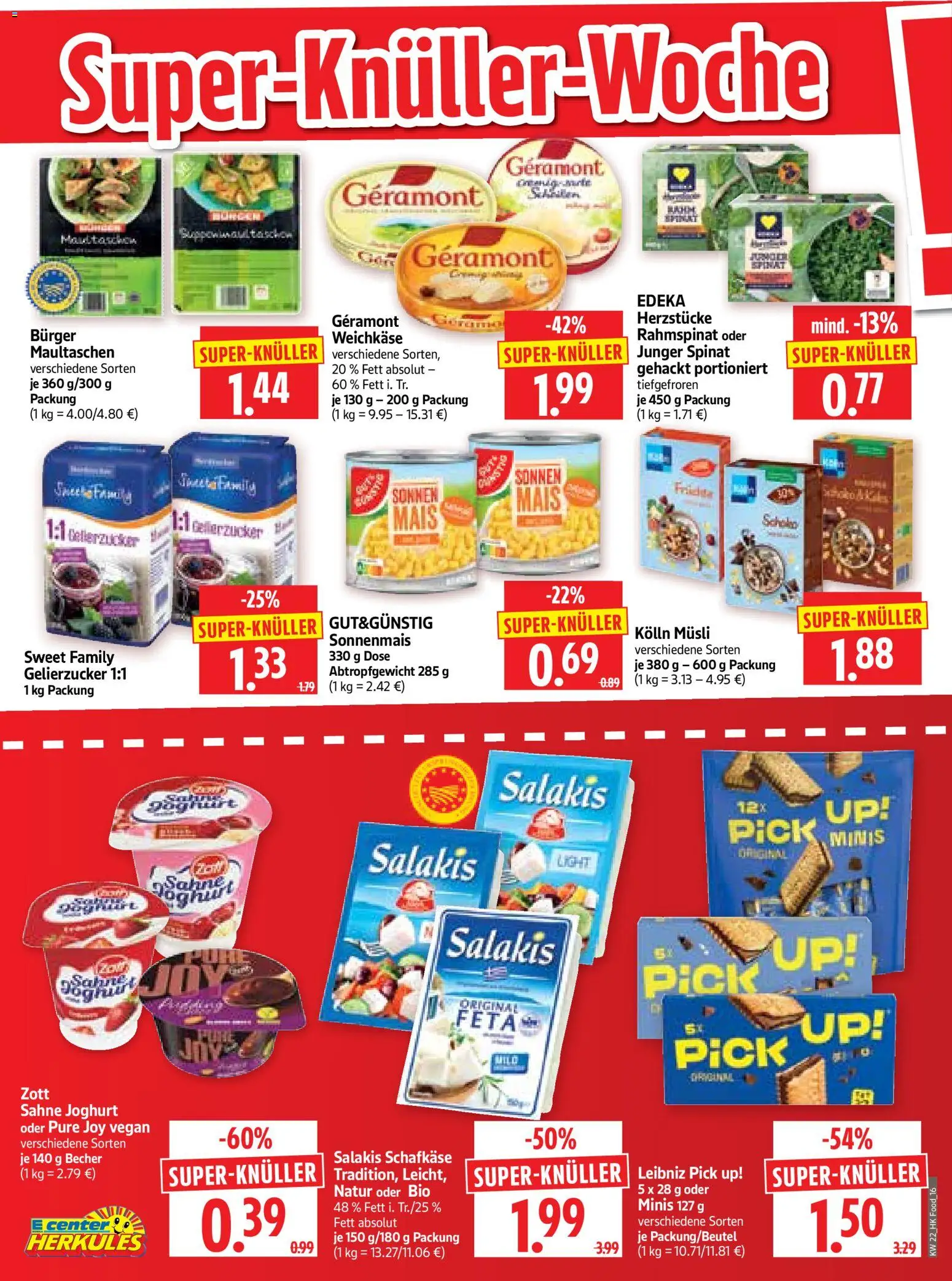 HERKULES Prospekt – gültig ab 26.05.2026 | Seite: 16 | Produkte: Musli, Kolln musli, Joghurt, Salakis