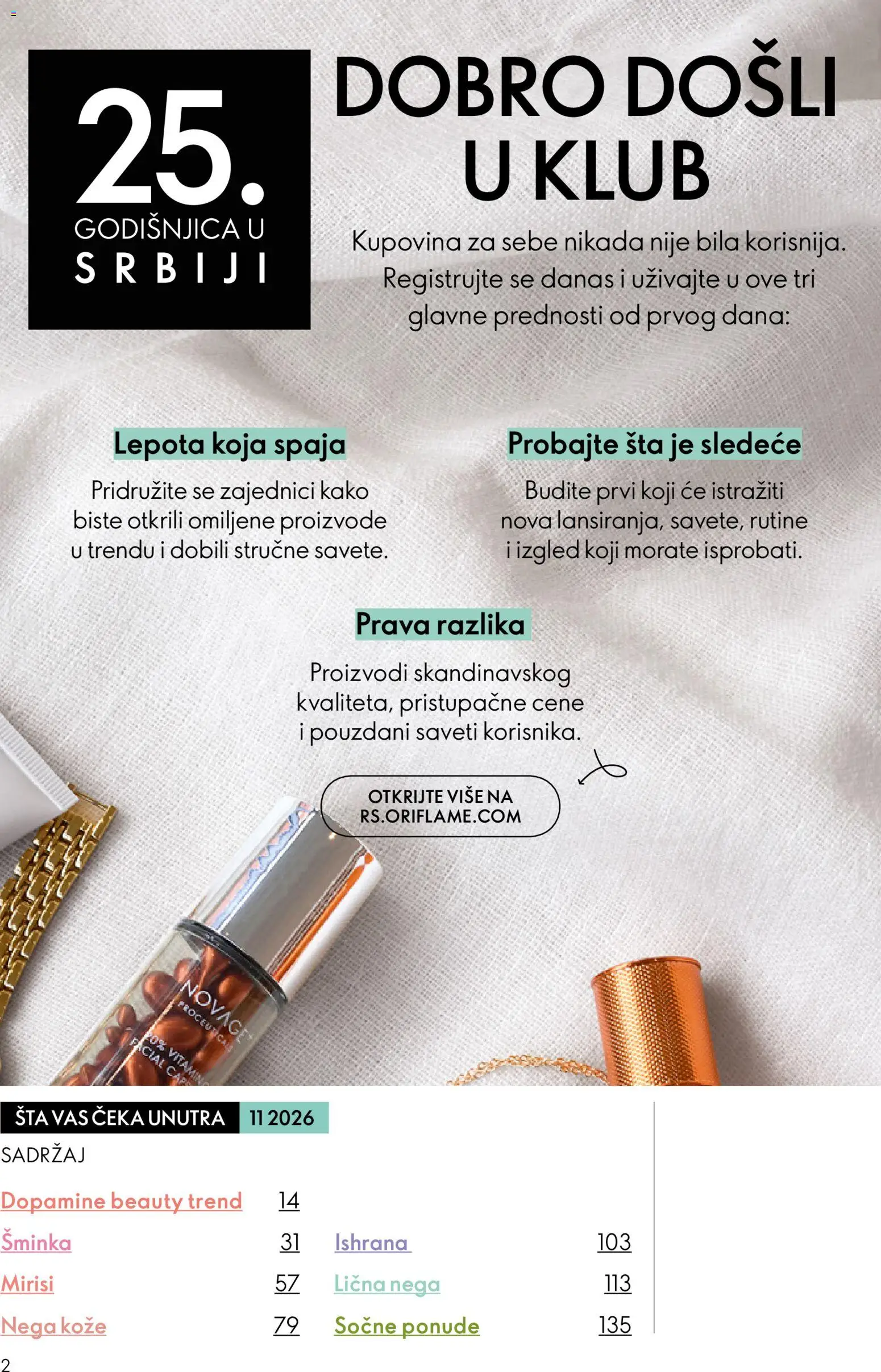 Oriflame katalog - važi od 05.08.2026 | Strana: 2 | Proizvode: Šminka