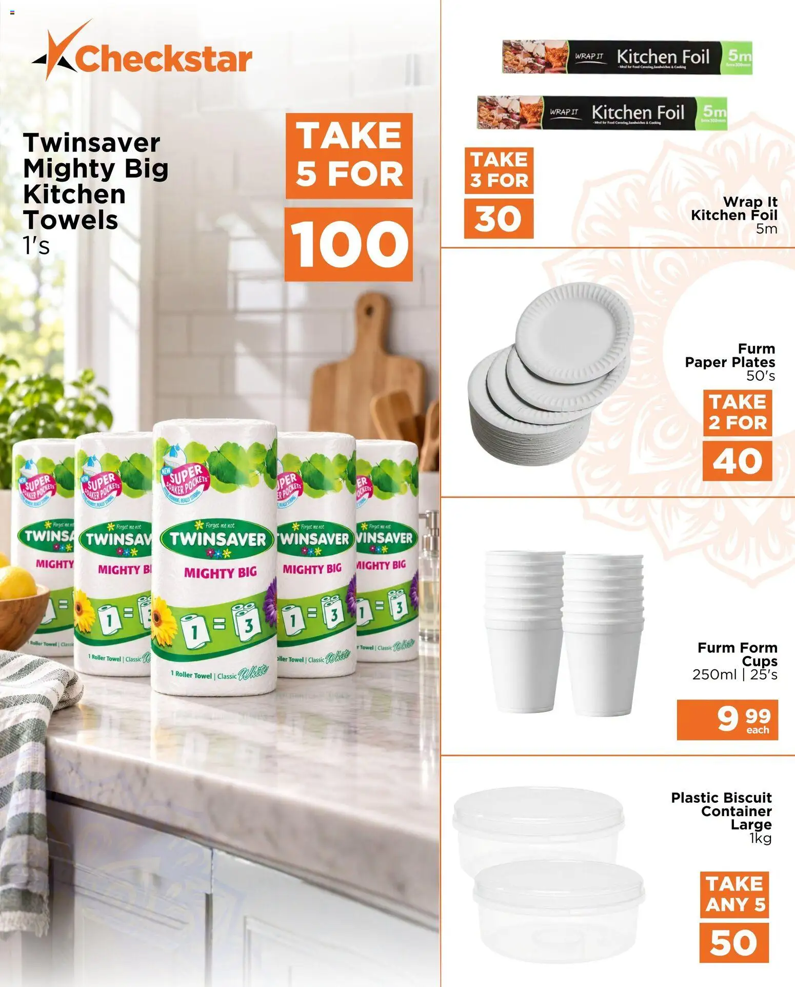 New Check Star catalogue – valid from 09/09/2026 | Page: 13 | Products: Towels, Hood, Towel, Paper plates