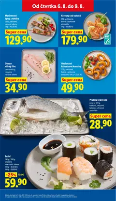 Náhled letáku Sushi, 190 g / 200 g, chlazené, více druhů, baleno od 06.08.2026 | Strana: 15