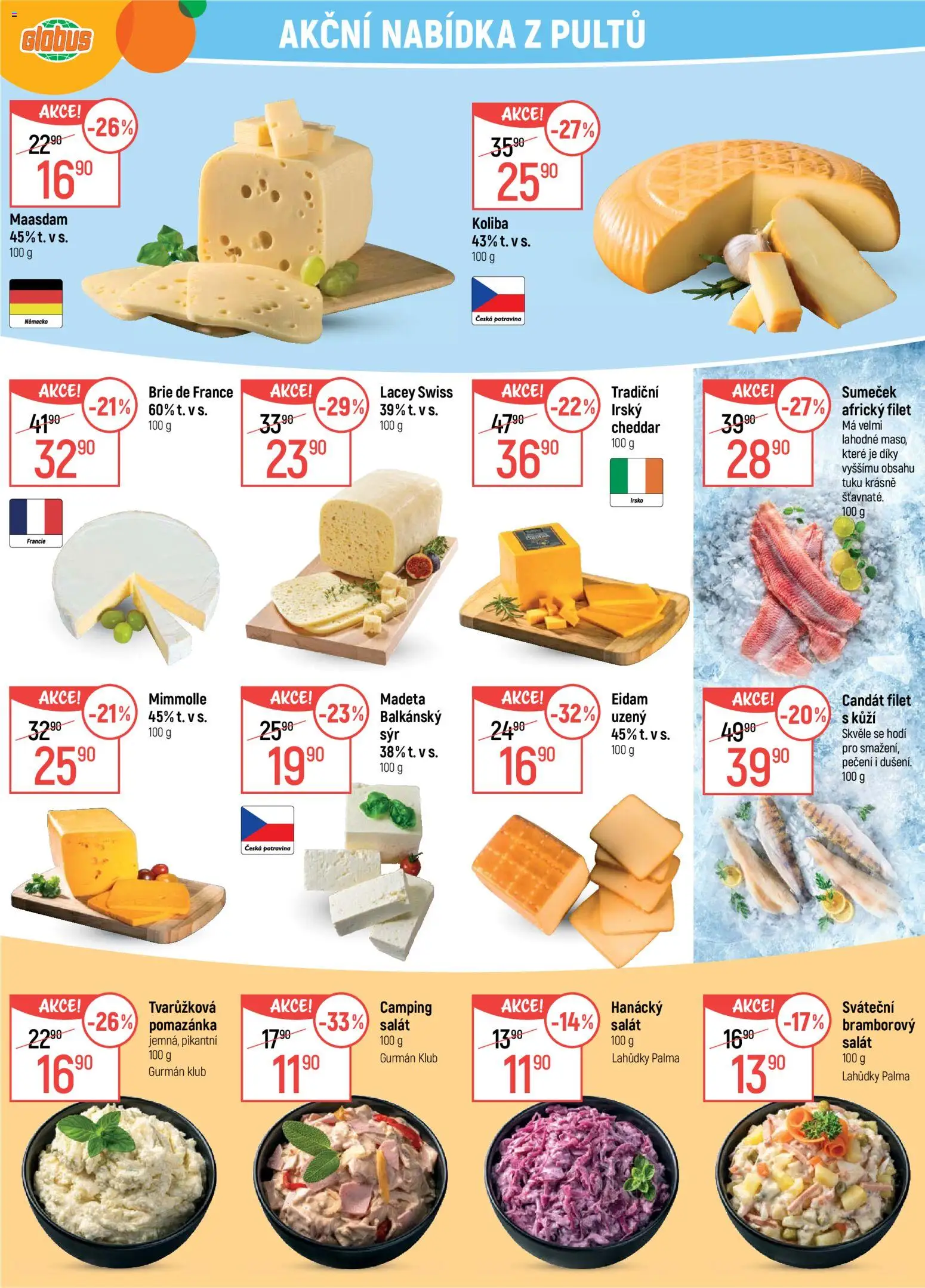 Globus leták od 02.09.2026 | Strana: 9 | Produkty: Globus, Pomazánka, Filet, Brie