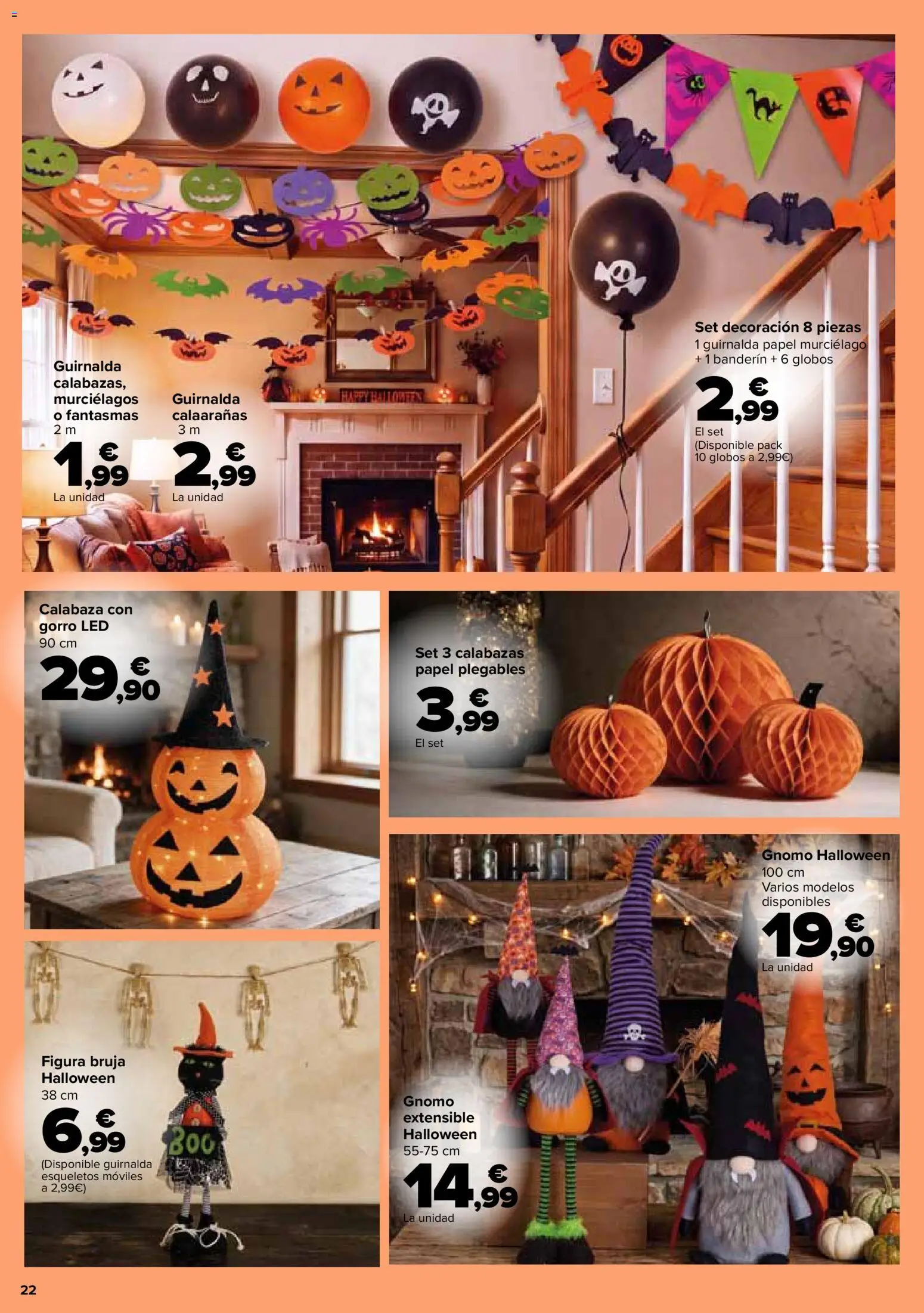 Carrefour Halloween │ válido desde el 06/10/2026 | Página: 22 | Productos: Calabaza, Decoración