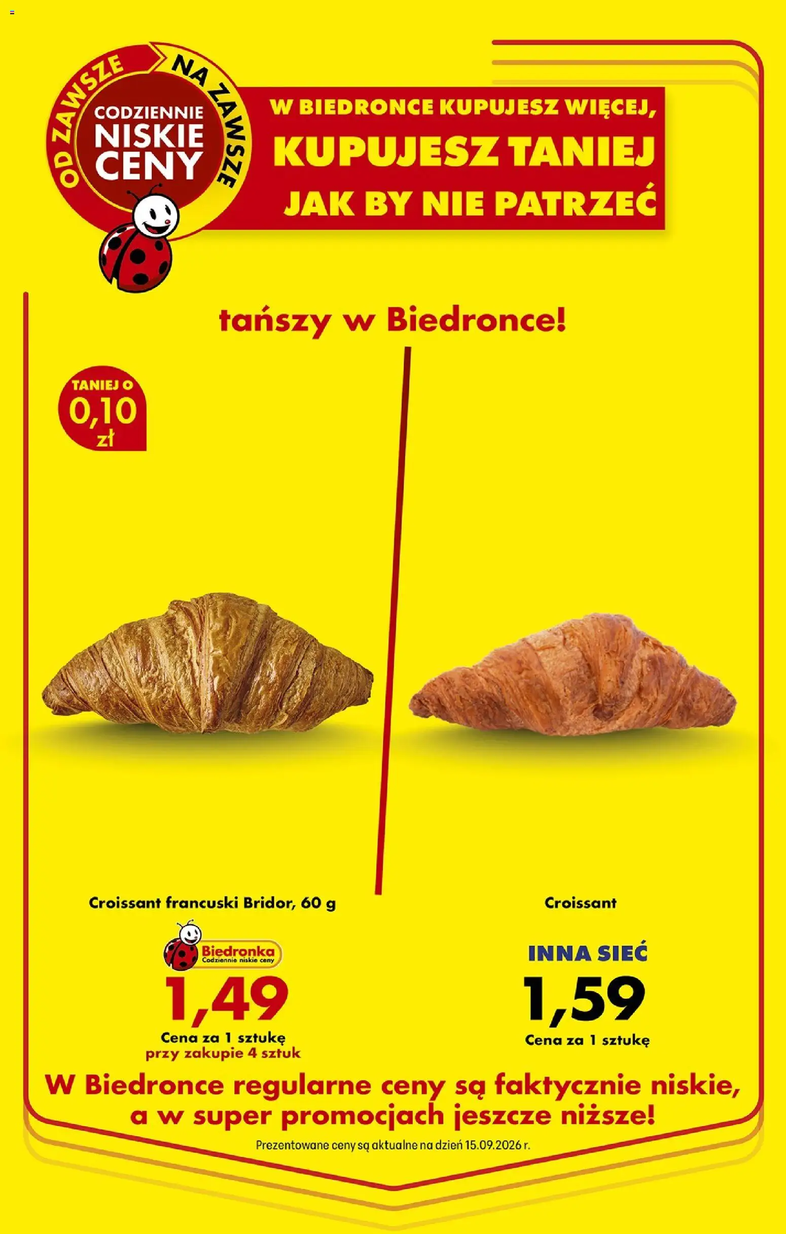 Biedronka Polsko leták - Codziennie niskie ceny od 17.09.2026 | Strana: 2 | Produkty: Croissant
