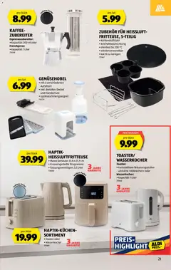 Aldi aktionen ab 10.09.2026 gültig | Seite: 20 | Produkte: Toaster, Kaffee, Wasserkocher, Heißluftfritteuse