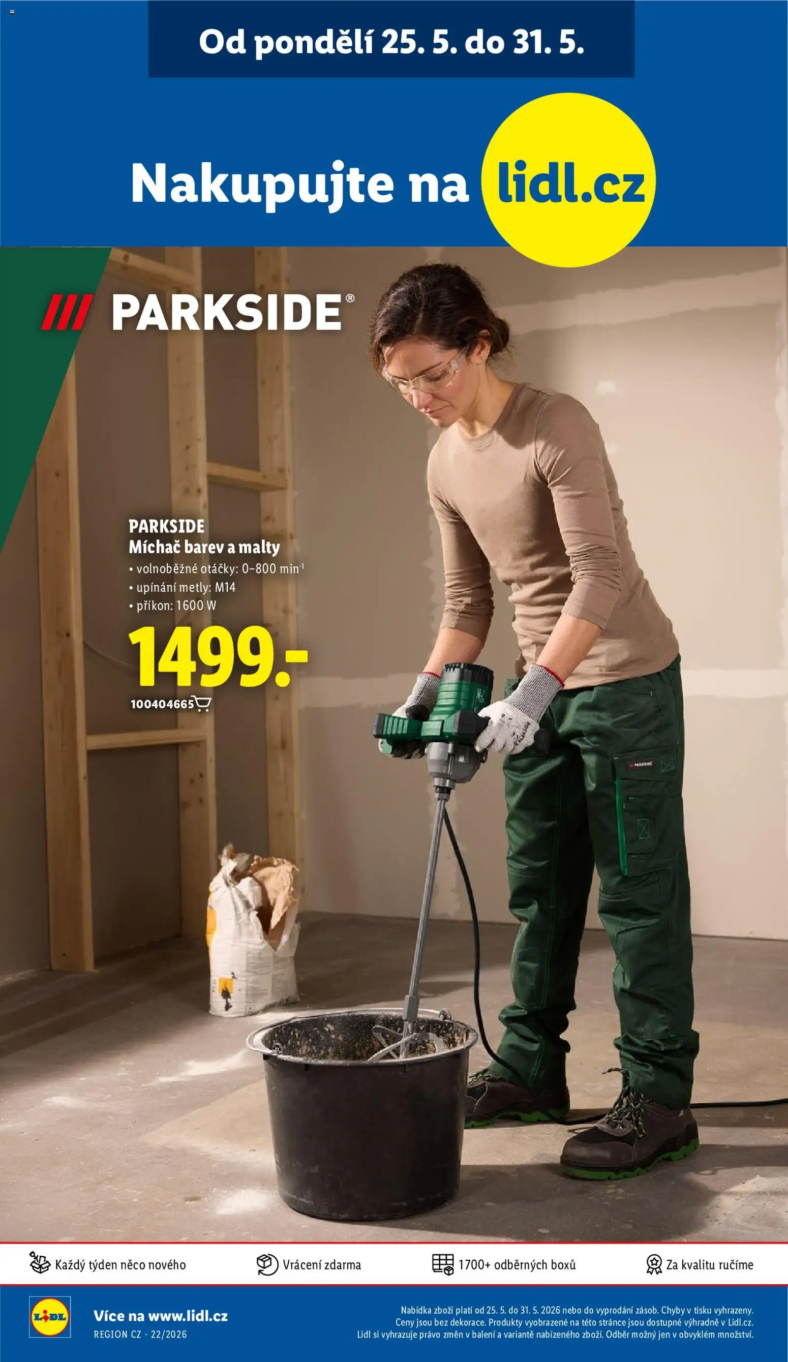 Lidl leták od 28.05.2026 | Strana: 46 | Produkty: Parkside, Mixér