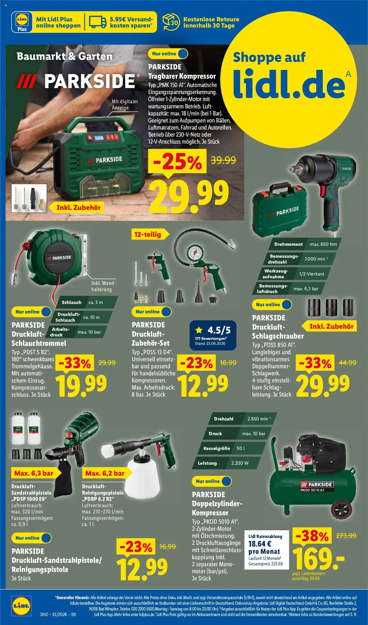 Lidl Německo leták od 10.08.2026 | Strana: 6 | Produkty: Parkside, Telefon