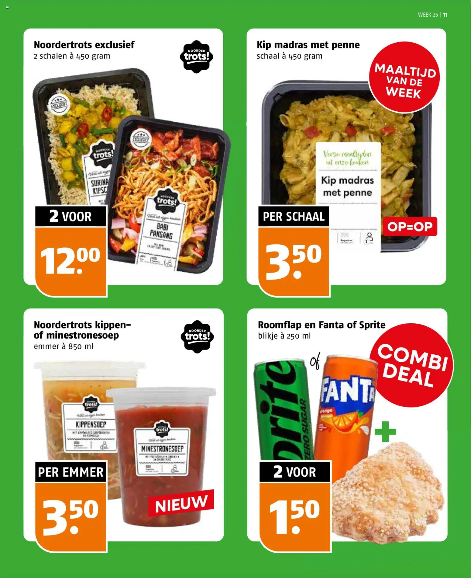 {H1} | Pagina: 11 | Producten: Schaal, Fanta, Sprite, Kip