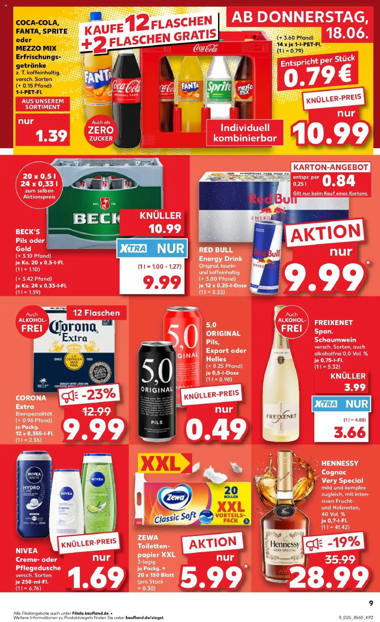 Kaufland Prospekt Pforzheim – gültig ab 15.06.2026 | Seite: 16 | Produkte: Coca cola, Pils, Zewa, Toilettenpapier