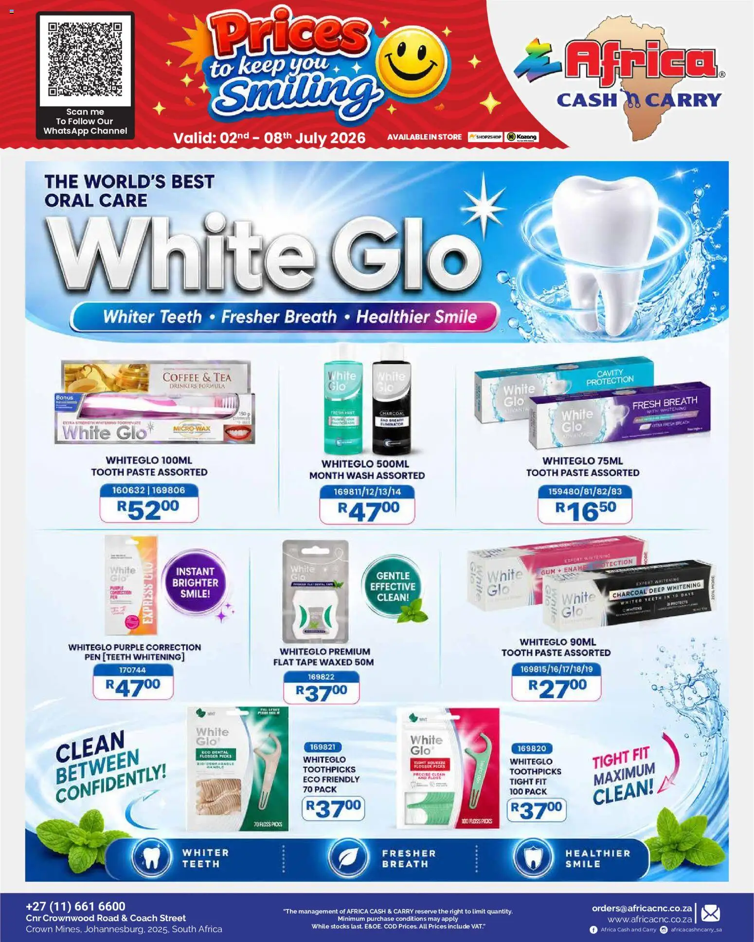 New Africa Cash & Carry catalogue – valid from 02/07/2026 | Page: 15 | Products: Wax, Coffee, Tea, Tape