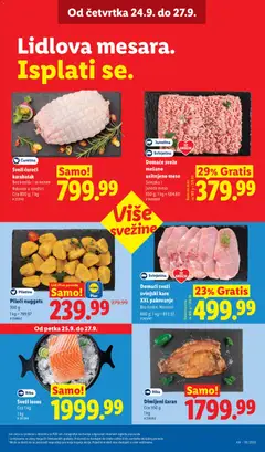 Domaći sveži svinjski kare XXL pakovanje, Bez koske; Narezan - pregled Lidl kataloga - važi od 24.09.2026 | Strana: 23