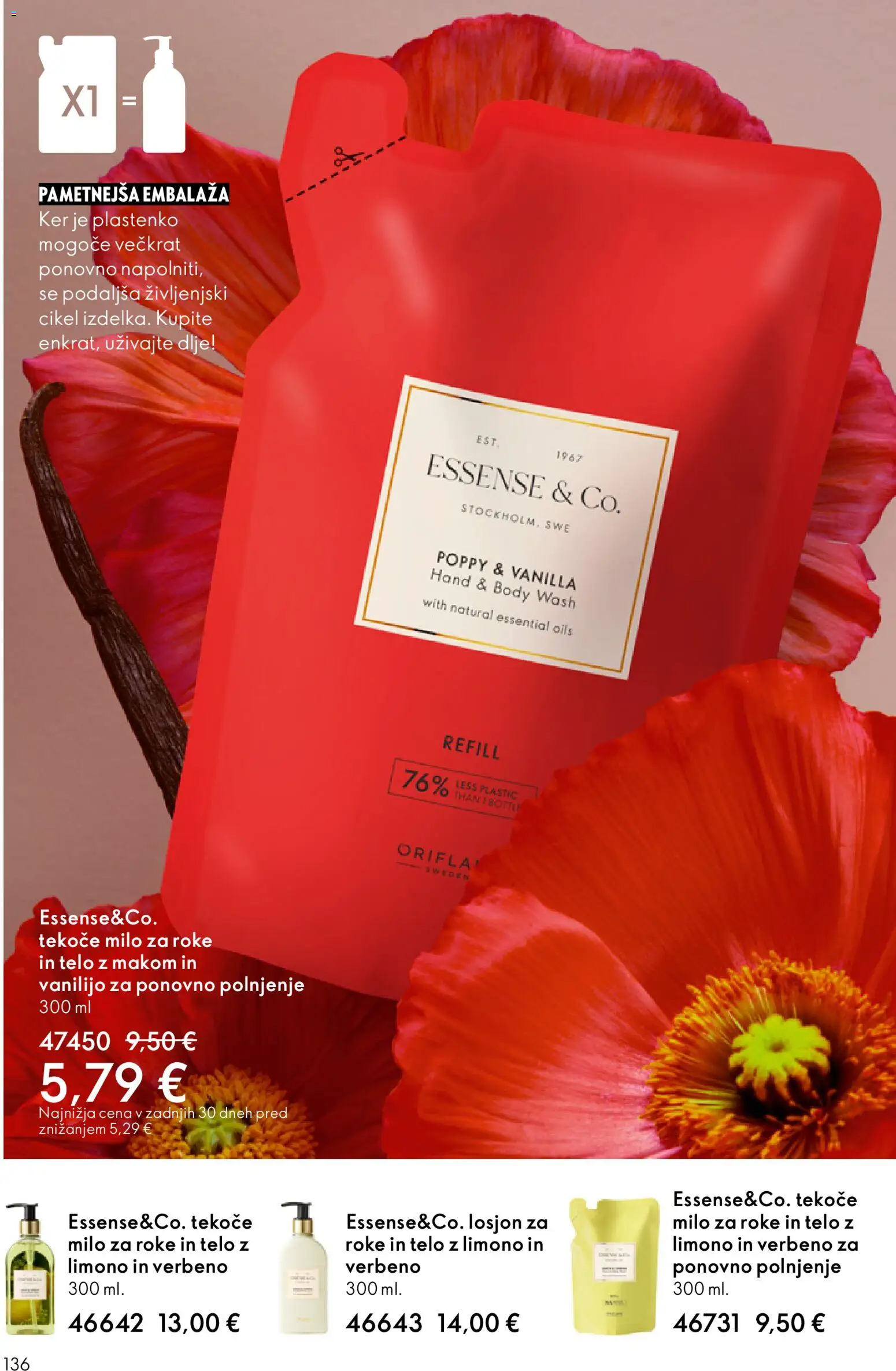 Novi Oriflame katalog ponudbe – veljaven od 03.06.2026 | Stran: 136 | Izdelki: Tekoče milo, Milo