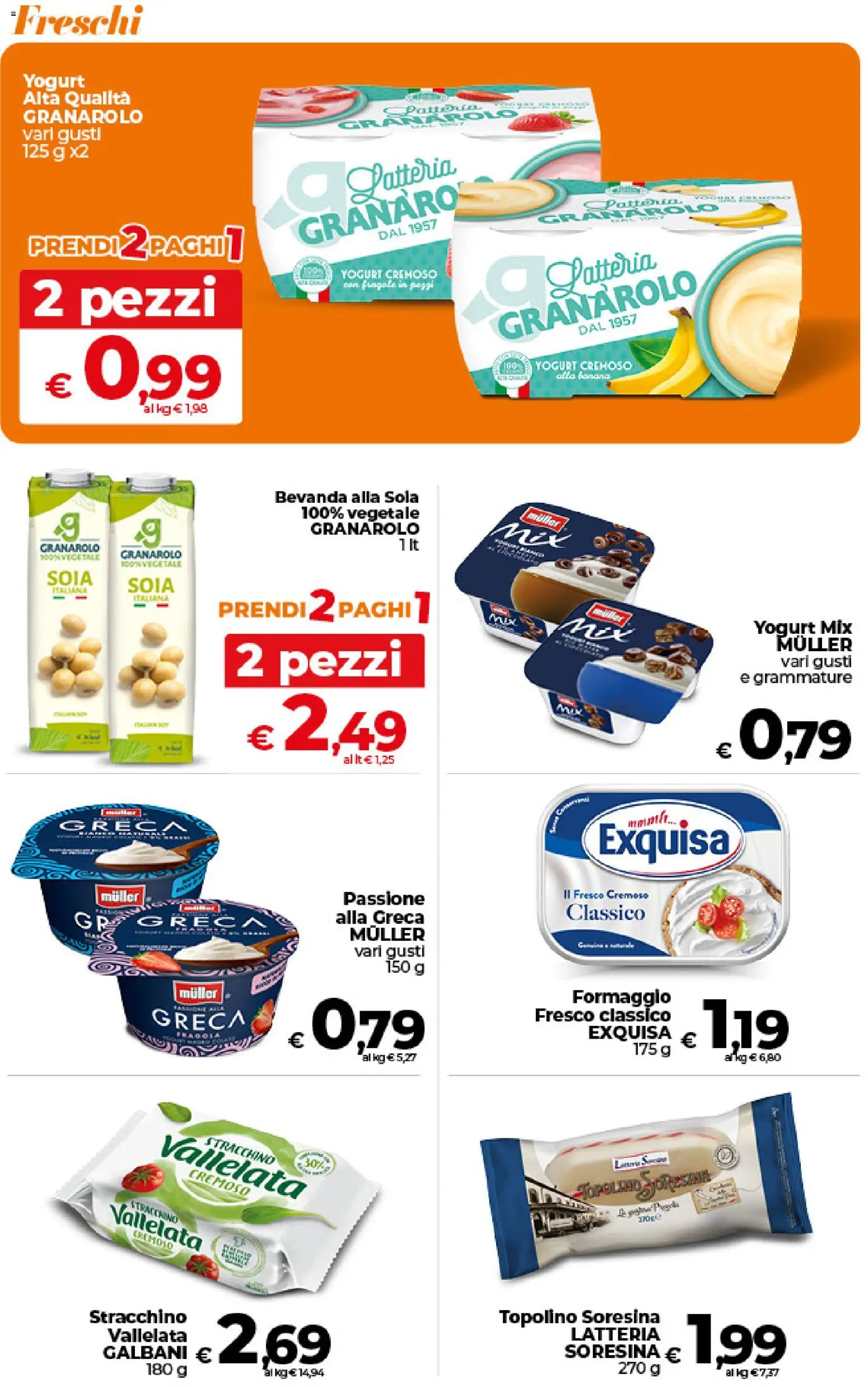 Volantino Ipercoop del 09.06.2026 | Pagina: 16 | Prodotti: Yogurt, Formaggio, Stracchino