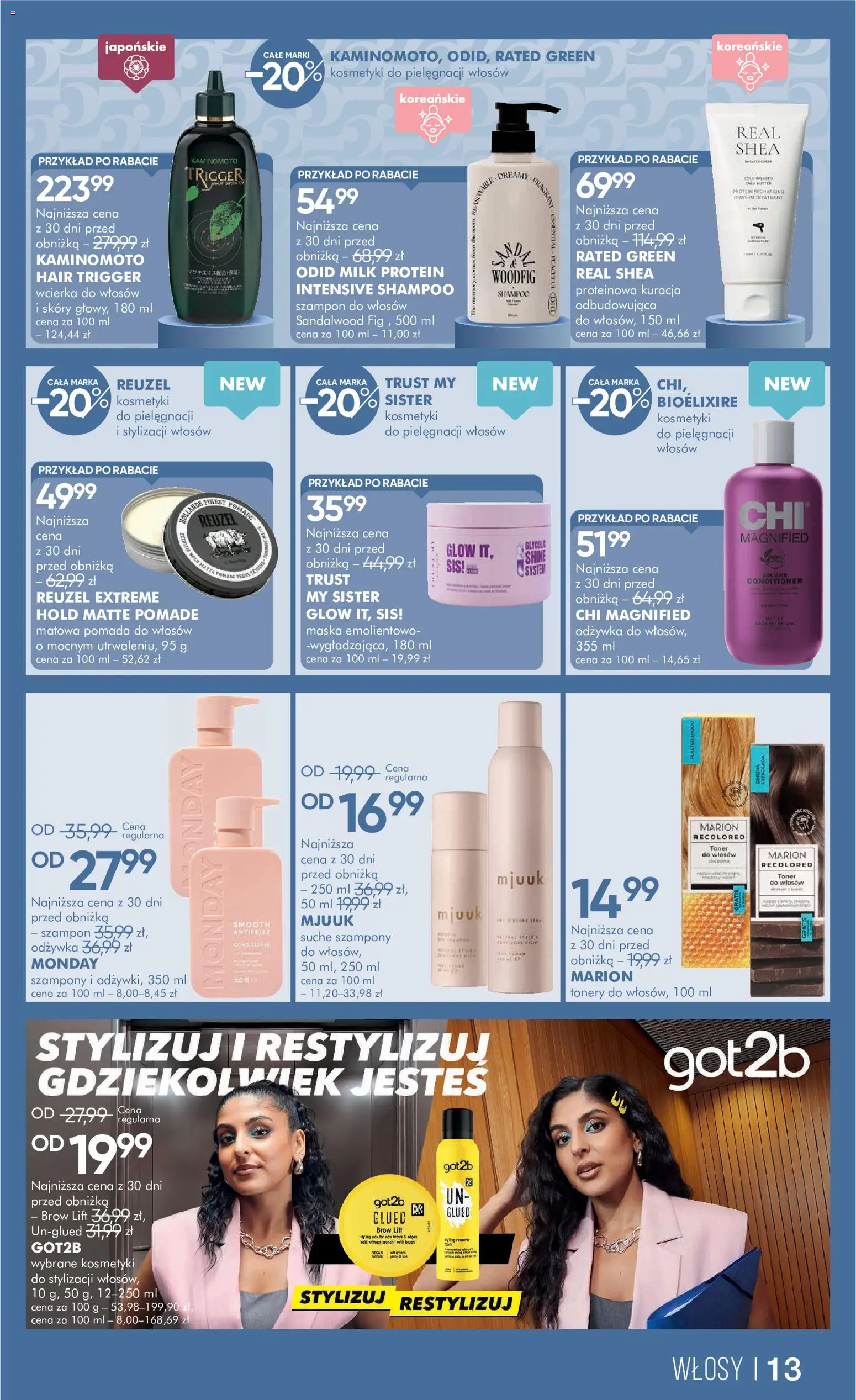 Super-pharm gazetka od 30.05.2026 | Strona: 13 | Produkty: Wcierka do włosów, Czekolada, Szampon, Odżywka