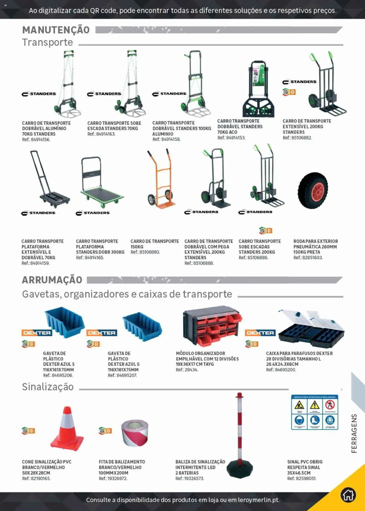 Leroy Merlin Catálogo Pro │ válido de 09.06.2026 | Página: 305 | Produtos: Escada, Caixa, Organizador