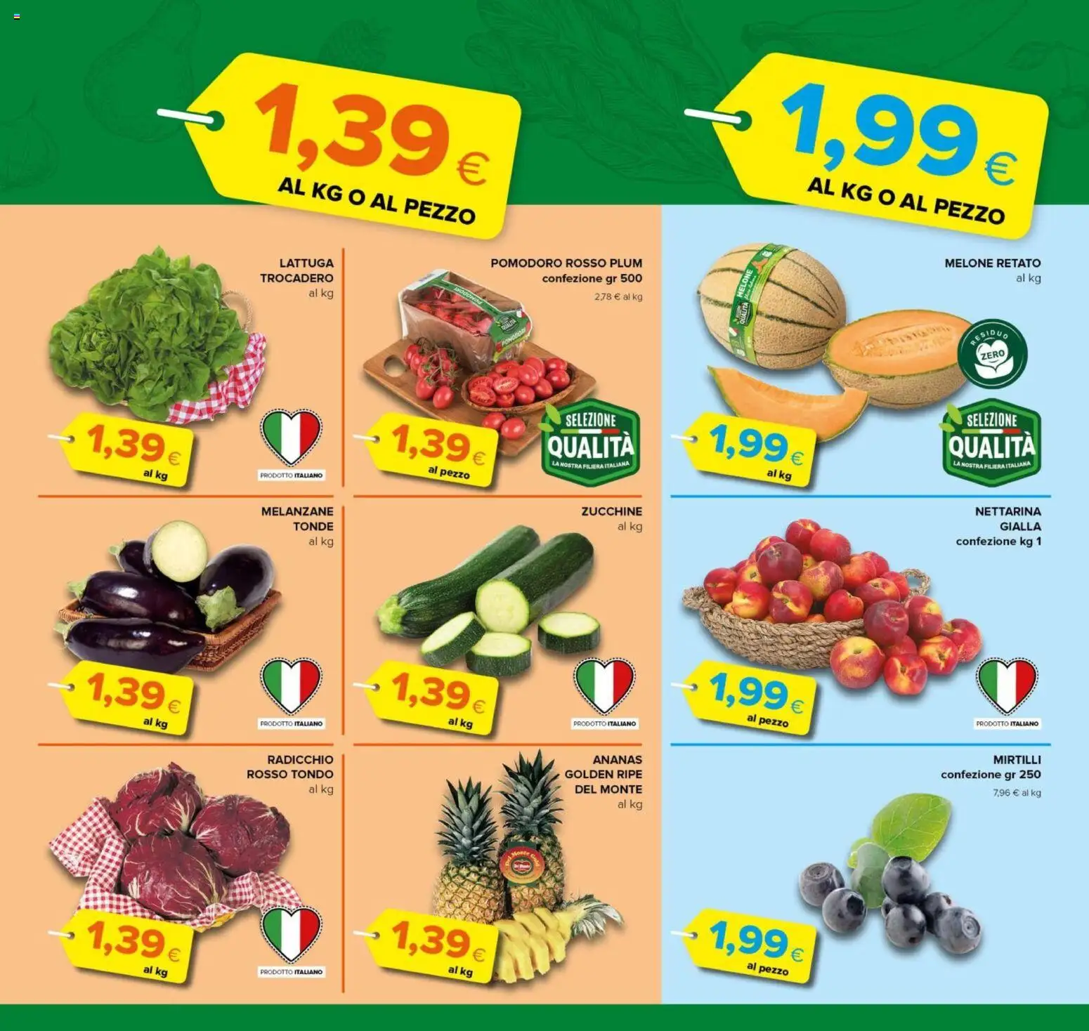 Volantino Oasi del 18.06.2026 | Pagina: 7 | Prodotti: Mirtilli, Melanzane, Zucchine, Lattuga