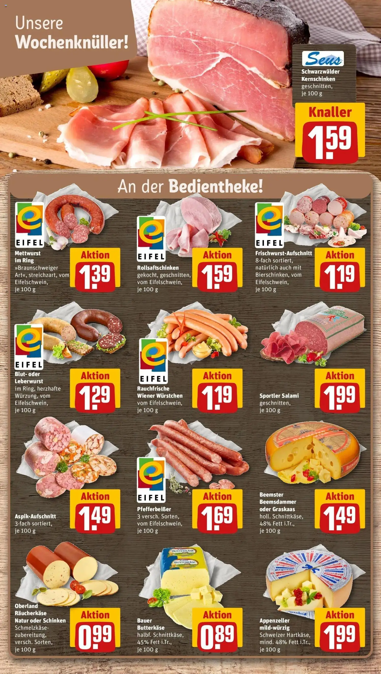 REWE Prospekt ab 07.09.2026 zum Blättern » Angebote | Seite: 9 | Produkte: Wiener wurstchen, Salami, Schinken
