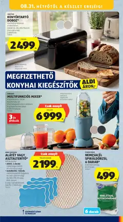 KENYÉRTARTÓ DOBOZ*, szellőzőnyílásokkal a hátoldalon, méret: kb. 30 x 18 x 15,6 cm (ho x szé x ma) - amely érvényes a következő dátumtól: 2026.08.27. | Oldal: 45 | Termékek: Konyhai kiegészítők, Mixer, Kenyértartó, Dekoráció