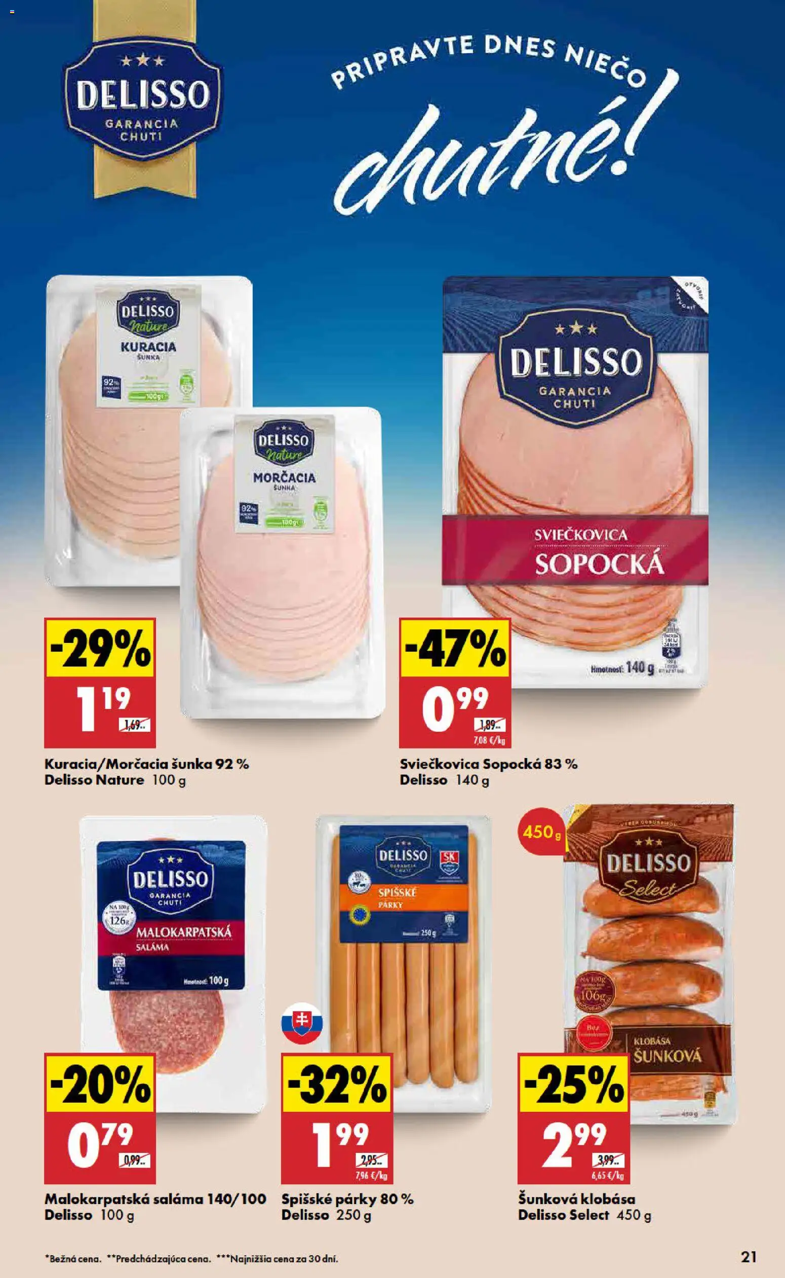 Nové Biedronka akcie – leták je platný od 02.07.2026 | Strana: 21 | Produkty: Saláma, Šunka, Klobása, Párky