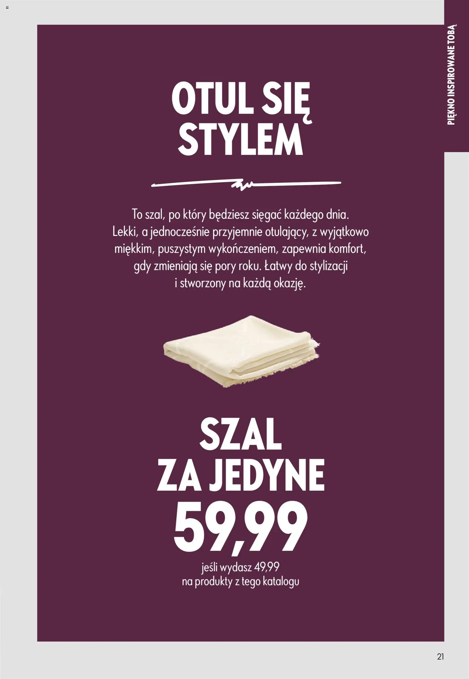 Oriflame Katalog 13 2026 od 09.09.2026 | Strona: 21 | Produkty: Szal